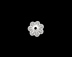 Matte Crystal Lucite Daisy 3x10mm