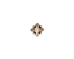 TierraCast Antique Silver (plated) Leaf Bead Cap 8mm