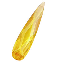 Sunshine Faceted Flat Teardrop 9x36mm