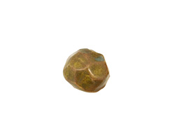 Gaea Ceramic Mystic Green Geode Round 11-12x13-14mm