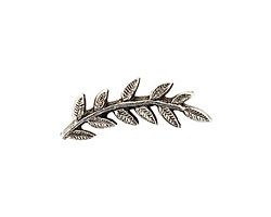 Nunn Design Antique Silver Left Leaf Toggle Bar 26x8mm