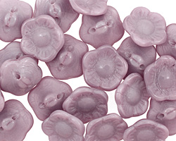 Czech Glass Wisteria Flower Button 12x7mm