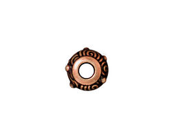TierraCast Antique Copper (plated) Spiral Euro 6x12mm