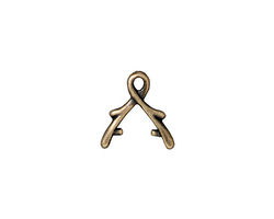 TierraCast Antique Brass (plated) Vine Pinch Bail 13x12mm