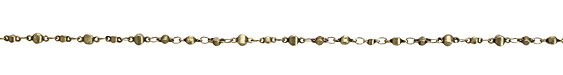 Antique Brass (plated) Alternating Disc Chain