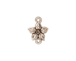 TierraCast Antique Silver (plated) Star Jasmine Link 12x16mm