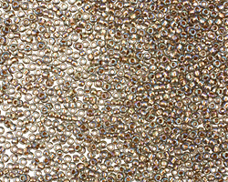 TOHO Rainbow Black Diamond (with Gold Lining) Round 15/0 Seed Bead