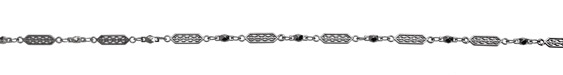 Gunmetal (plated) Ornate Chain