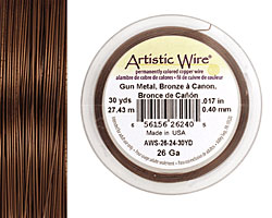 Artistic Wire Gunmetal (bronze) 26 gauge, 30 yards