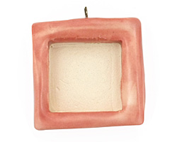 Jangles Ceramic Pink (matte) Square Bezel 28-29x31-32mm