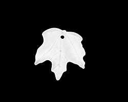Matte Crystal Lucite Maple Leaf 18x19mm