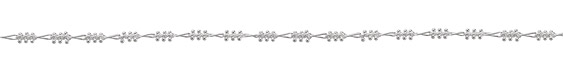 Silver (plated) Curb w/ Barbell & Oval Chain