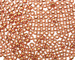 TOHO Gold Lustered Transparent Pink Round 8/0 Seed Bead