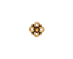 TierraCast Antique Gold (plated) Cloverleaf Link 8mm