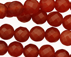 Carnelian Faceted Round 10mm