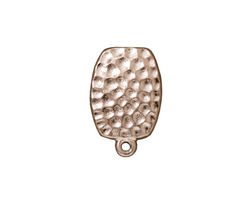 TierraCast Rhodium (plated) Hammertone Ear Clip 13x20mm