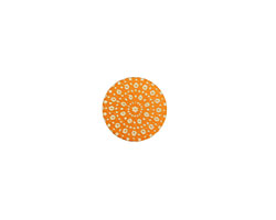 Lillypilly Orange Crochet Anodized Aluminum Disc 11mm, 24 gauge