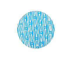 Lillypilly Turquoise Reeds Anodized Aluminum Disc 25mm, 24 gauge