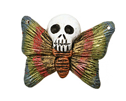 Poison Tree Polymer Clay Rainbow Death Poetry Butterfly 35-36x26-27mm