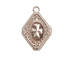 Nunn Design Sterling Silver (plated) Imperial Cross Charm 19x27mm