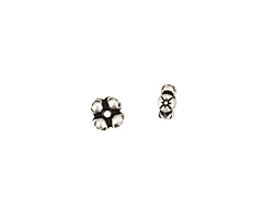 TierraCast Antique Silver (plated) 4 Flowers Heishi 3x6mm