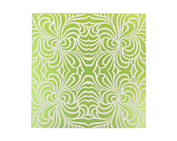 Lillypilly Lime Green Morphed Anodized Aluminum Sheet 3"x3", 24 gauge
