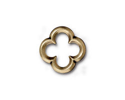 TierraCast Antique Brass (plated) Medium Quatrefoil Link 16mm