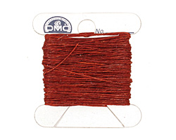 Dark Rust Irish Waxed Linen 2 ply