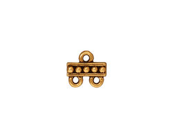 TierraCast Antique Gold (plated) Beaded 2-1 Link 10mm
