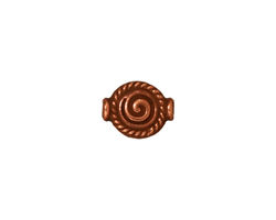 TierraCast Antique Copper (plated) Fancy Spiral Bead 12x9mm