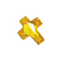 Sunshine Faceted Cross 10x12mm