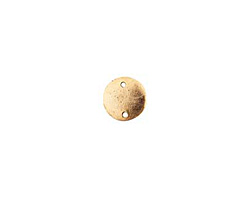 Nunn Design Antique Gold (plated) Flat Mini Circle Tag Link 13mm