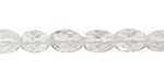 Rock Crystal Faceted Rice 10x7mm