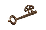 Green Girl Shibuichi Skeleton Key 35x13mm