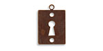 Vintaj Natural Brass Keyhole 14x21mm