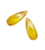 Sunshine Faceted Flat Teardrop 7x18mm