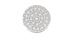Lillypilly Silver Crochet Anodized Aluminum Disc 19mm, 22 gauge