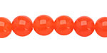 Neon Orange Candy Jade Round 10mm