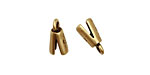 SilverSilk Antique Brass (plated) Single End Cap 14x5mm