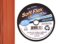 Soft Flex Red Jasper .019" (Medium) 49 Strand Wire 30ft.