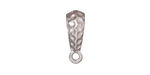TierraCast Antique Silver (plated) Hammertone Bail 5x18mm