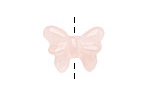 Rose Quartz Carved Butterfly 11-14x17-20mm