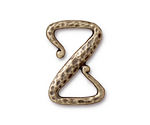 TierraCast Antique Brass (plated) Z Hook Clasp 28x19mm