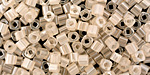 TOHO Ceylon Light Ivory Cube 3mm Seed Bead
