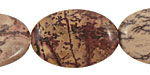 Coffee Bean Jasper Flat Oval 30x20mm