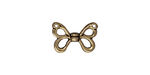 TierraCast Antique Brass (plated) Butterfly Wings 15x11mm
