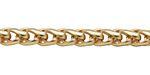 Satin Hamilton Gold (plated) Wheat Chain