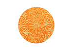 Lillypilly Orange Weathered Daisy Anodized Aluminum Disc 25mm, 24 gauge
