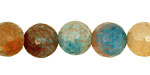 Beach Agate Faceted Round 12mm