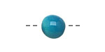 Tagua Nut Turquoise Round 11-12mm